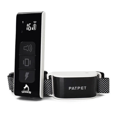 PATPET 690A Rechargeable Shock Collar w/ Remote for All Dog Sizes, Black (2 Pk)
