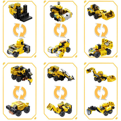 Construction Truck Robot Model Building Brick Block, 573 Pieces (Used) - VMInnovations