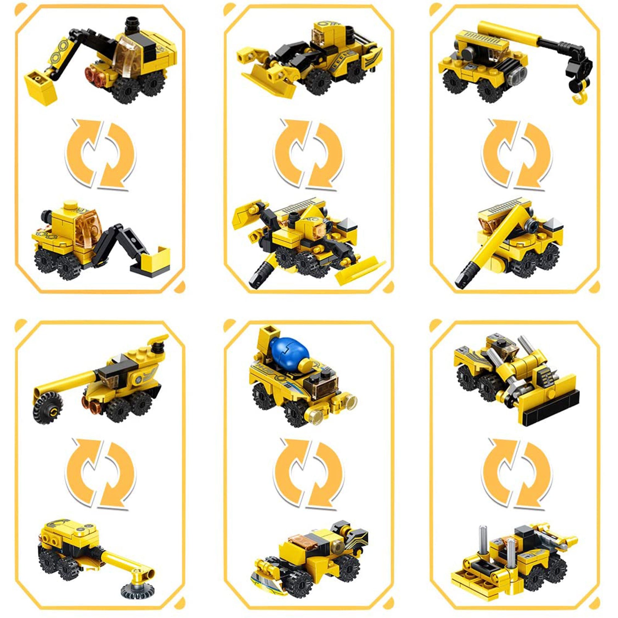 Construction Truck Robot Model Building Brick Block, 573 Pieces (Used) - VMInnovations