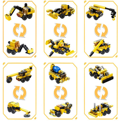 Construction Truck Robot Model Building Brick Block, 573 Pieces (Used) - VMInnovations