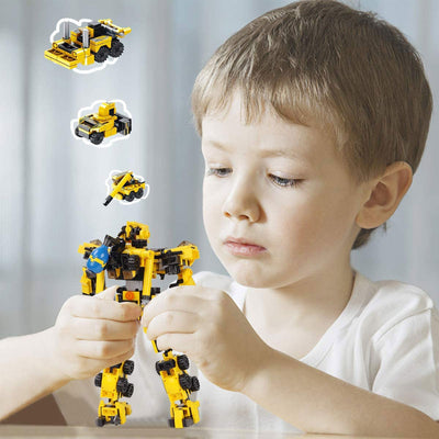 Construction Truck Robot Model Building Brick Block, 573 Pieces (Used) - VMInnovations