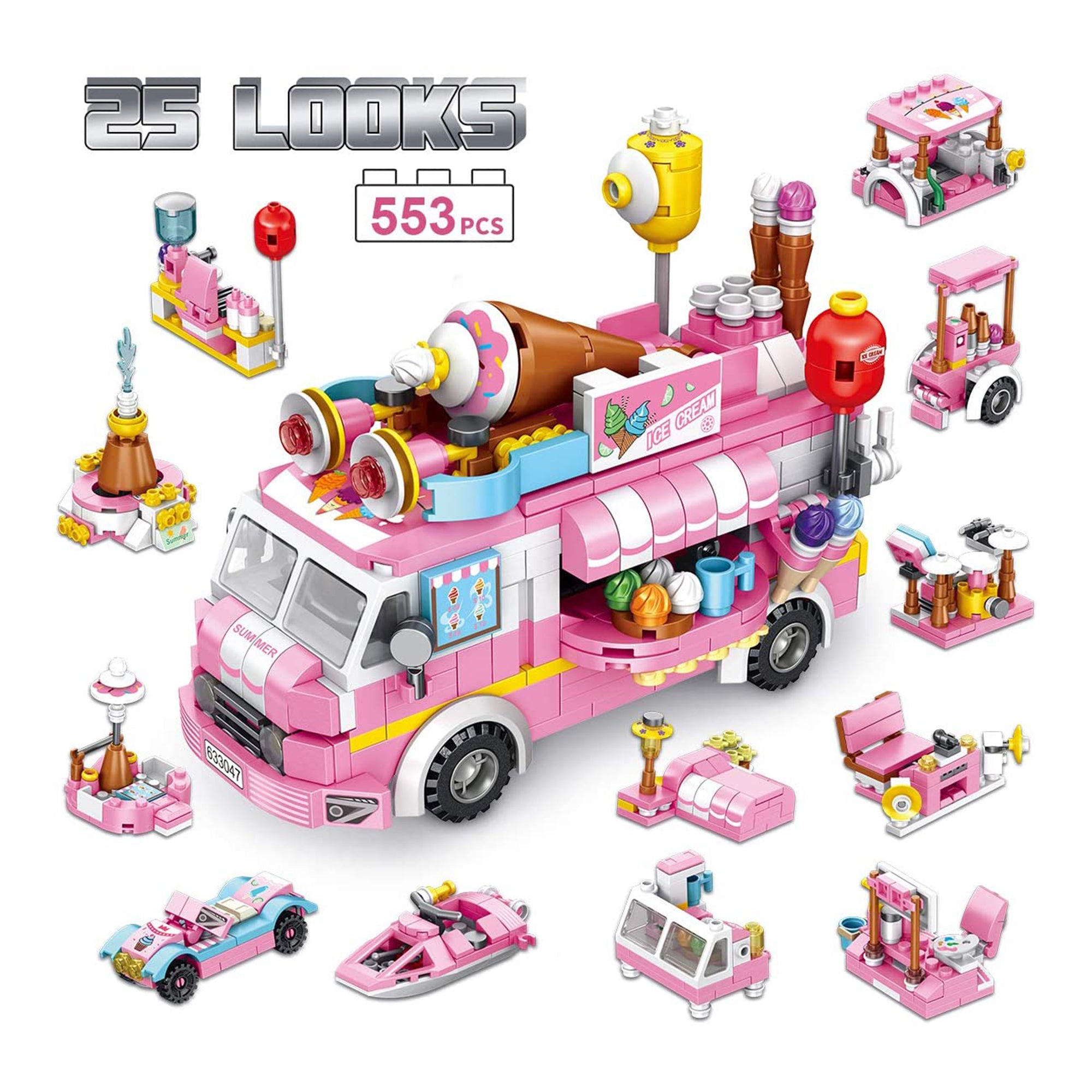 PANLOS Ice Cream Food Model Construction Carton Building Brick Block (Open Box) - VMInnovations
