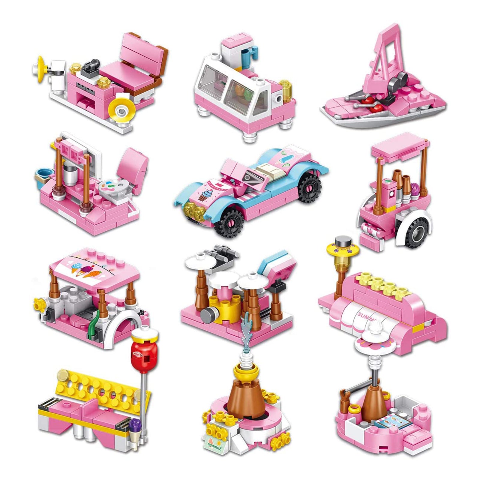 PANLOS Ice Cream Food Model Construction Carton Building Brick Block (Open Box) - VMInnovations