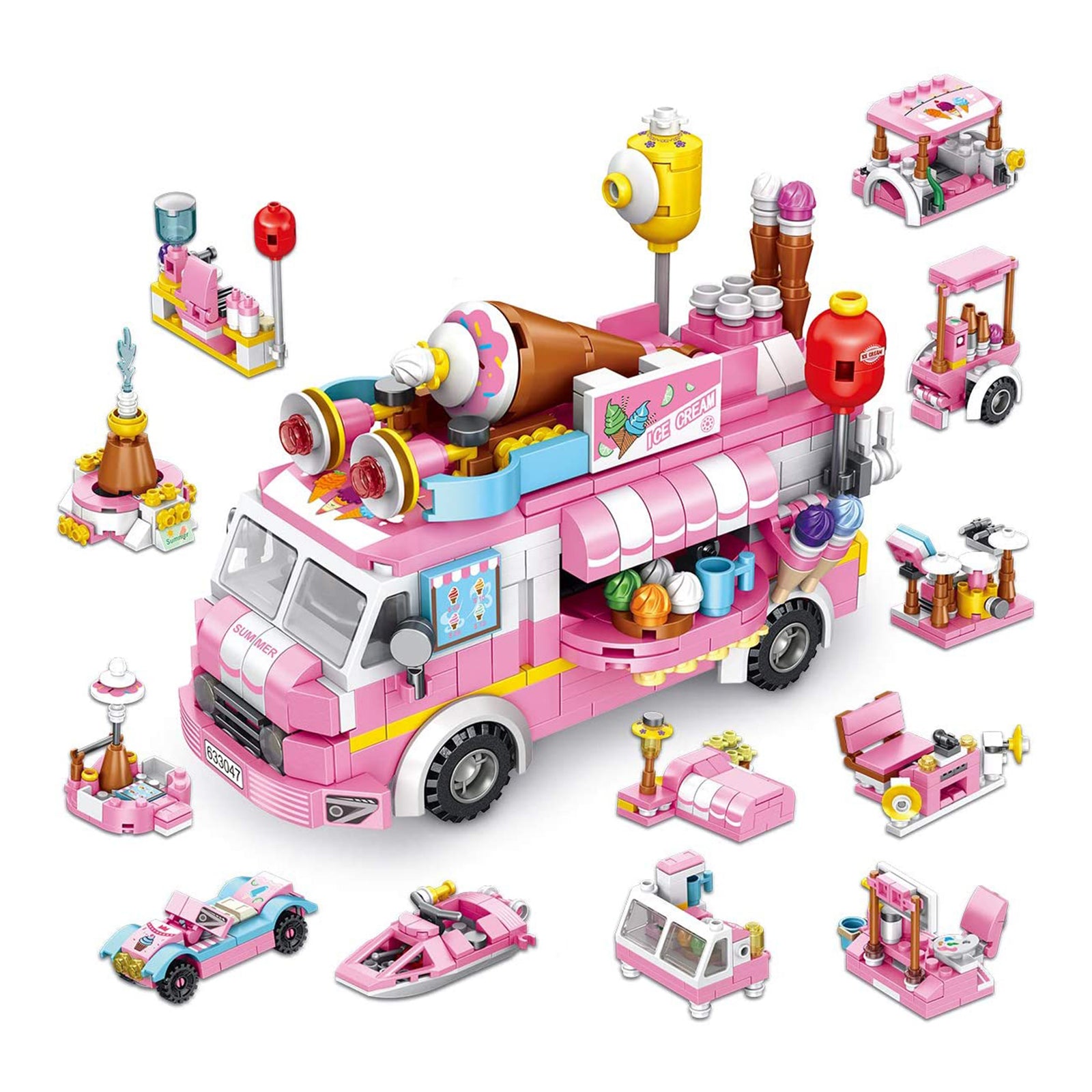 PANLOS Ice Cream Food Model Construction Carton Building Brick Block (Open Box) - VMInnovations