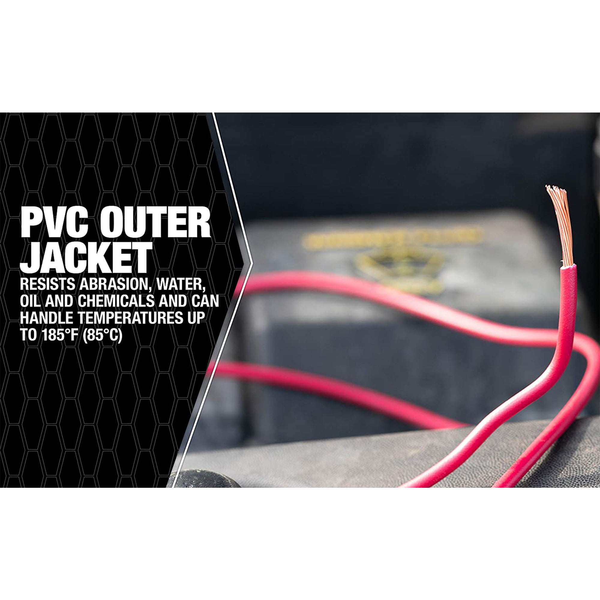 Southwire 55672123 10 Gauge 100 Foot Bulk Spool PVC Jacket Primary Wire, Red