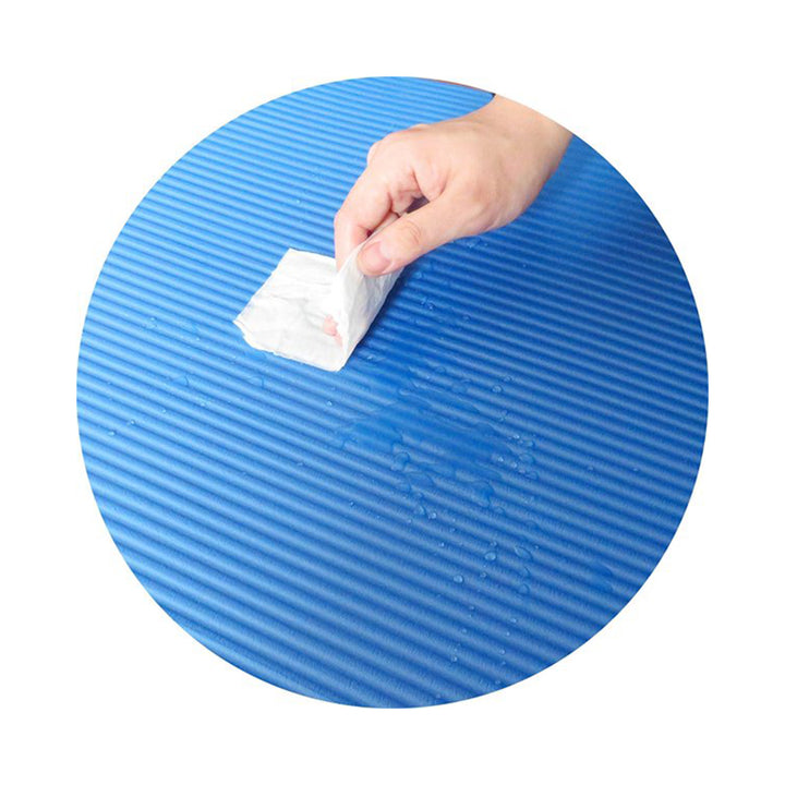BalanceFrom Fitness GoYoga 71x24in Anti Tear Yoga Mat with Strap, Blue (Used)
