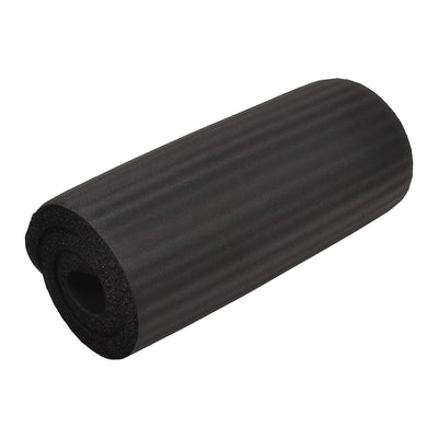 BalanceFrom Fitness GoYoga+ 71x24in Exercise Yoga Mat w/Knee Pad & Strap, Black - VMInnovations