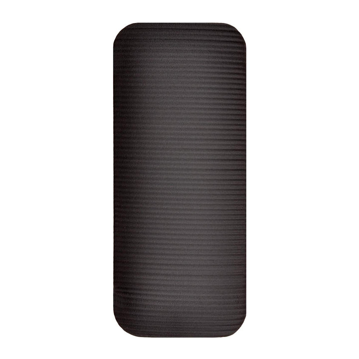 BalanceFrom Fitness GoYoga+ 71x24in Yoga Mat w/Knee Pad & Strap Black (Open Box)