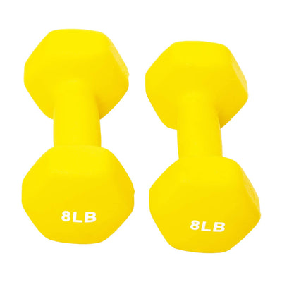 BalanceFrom Fitness 5, 8, and 12Lb Neoprene Coated Dumbbell Set with Stand(Used)