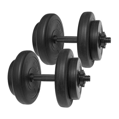 BalanceFrom Fitness 40 Pound All Purpose Weight Dumbbell Set, 14 Item, Black