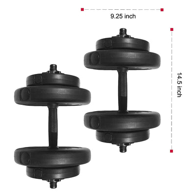 BalanceFrom Fitness 40 Pound All Purpose Weight Dumbbell Set, 14 Item(Used) - VMInnovations