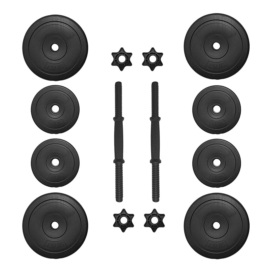 BalanceFrom Fitness 40 Pound All Purpose Weight Dumbbell Set, 14 Item (Open Box)
