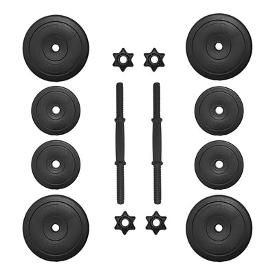 BalanceFrom Fitness 40 Pound All Purpose Weight Dumbbell Set, 14 Item, Black