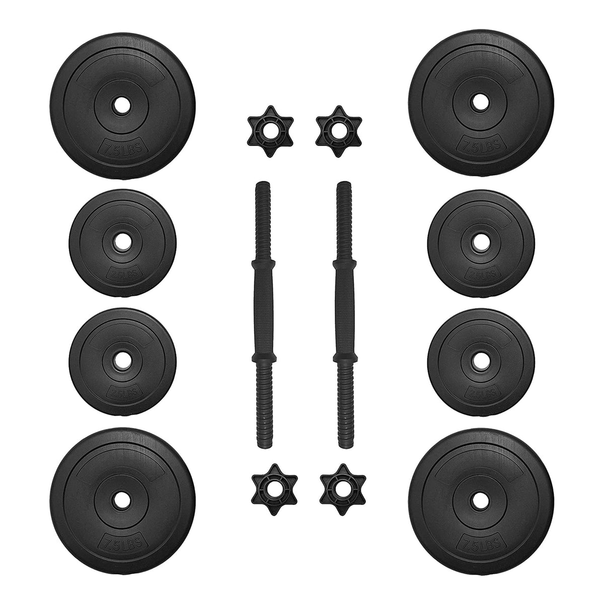 BalanceFrom Fitness 40 Pound All Purpose Weight Dumbbell Set, 14 Item(Used) - VMInnovations