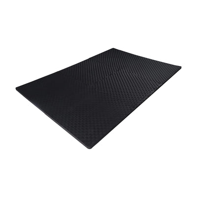 BalanceFrom Foam Interlocking Exercise Floor Mat, 24 Square Feet, Black (Used) - VMInnovations