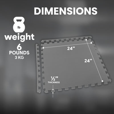 BalanceFrom Fitness 48 Sq Ft Interlocking EVA Foam Exercise Mat Tiles (Used) - VMInnovations