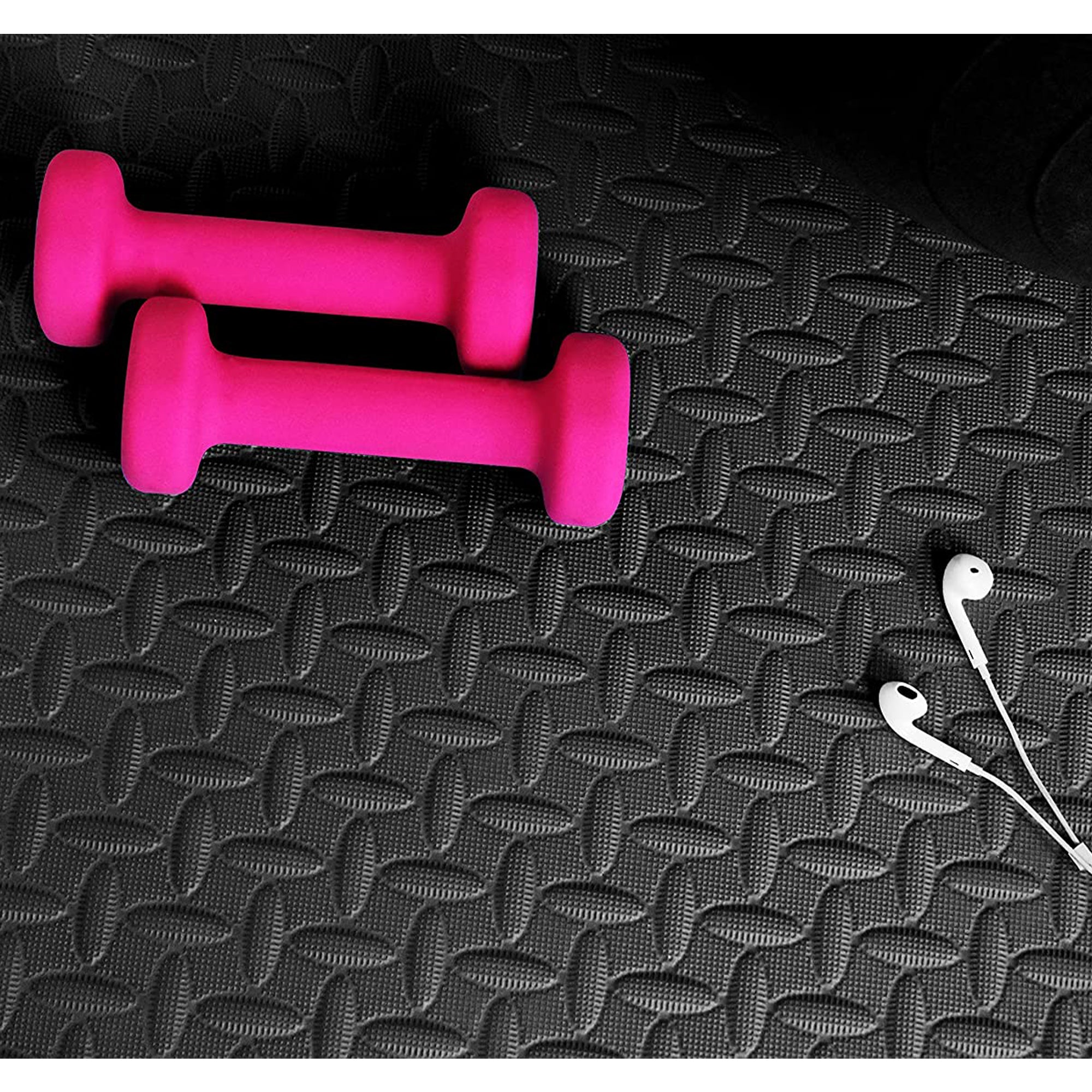BalanceFrom Fitness 96 Sq Ft Interlocking EVA Foam Mat Tiles, Black (Used) - VMInnovations