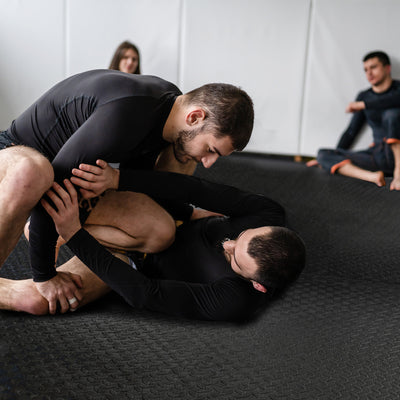 BalanceFrom Fitness 96 Sq Ft Interlocking EVA Foam Mat Tiles, Black (Used) - VMInnovations