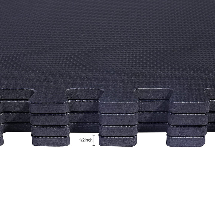 BalanceFrom Fitness 144 Sq Ft Interlocking EVA Foam Exercise Mat Tiles (Used)