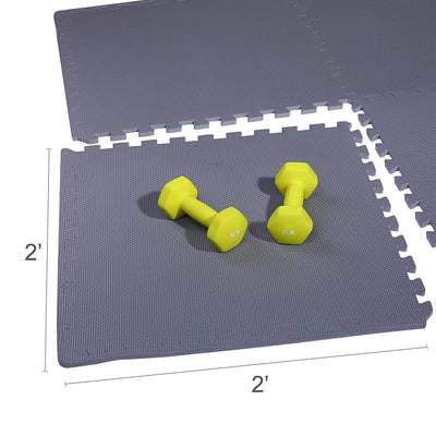 BalanceFrom Fitness 144 Sq Ft Interlocking EVA Foam Exercise Mat Tiles (Used) - VMInnovations