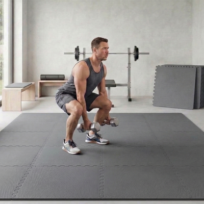 BalanceFrom Fitness 144 Sq Ft Interlocking EVA Foam Exercise Mat Tiles (Used)