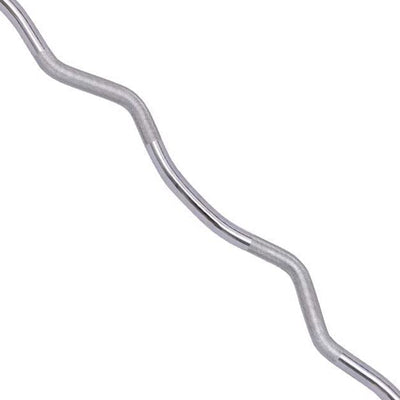 Everyday Essentials 48 In Standard Olympic Super Curl Bar w/ 350 Pound Capacity - VMInnovations