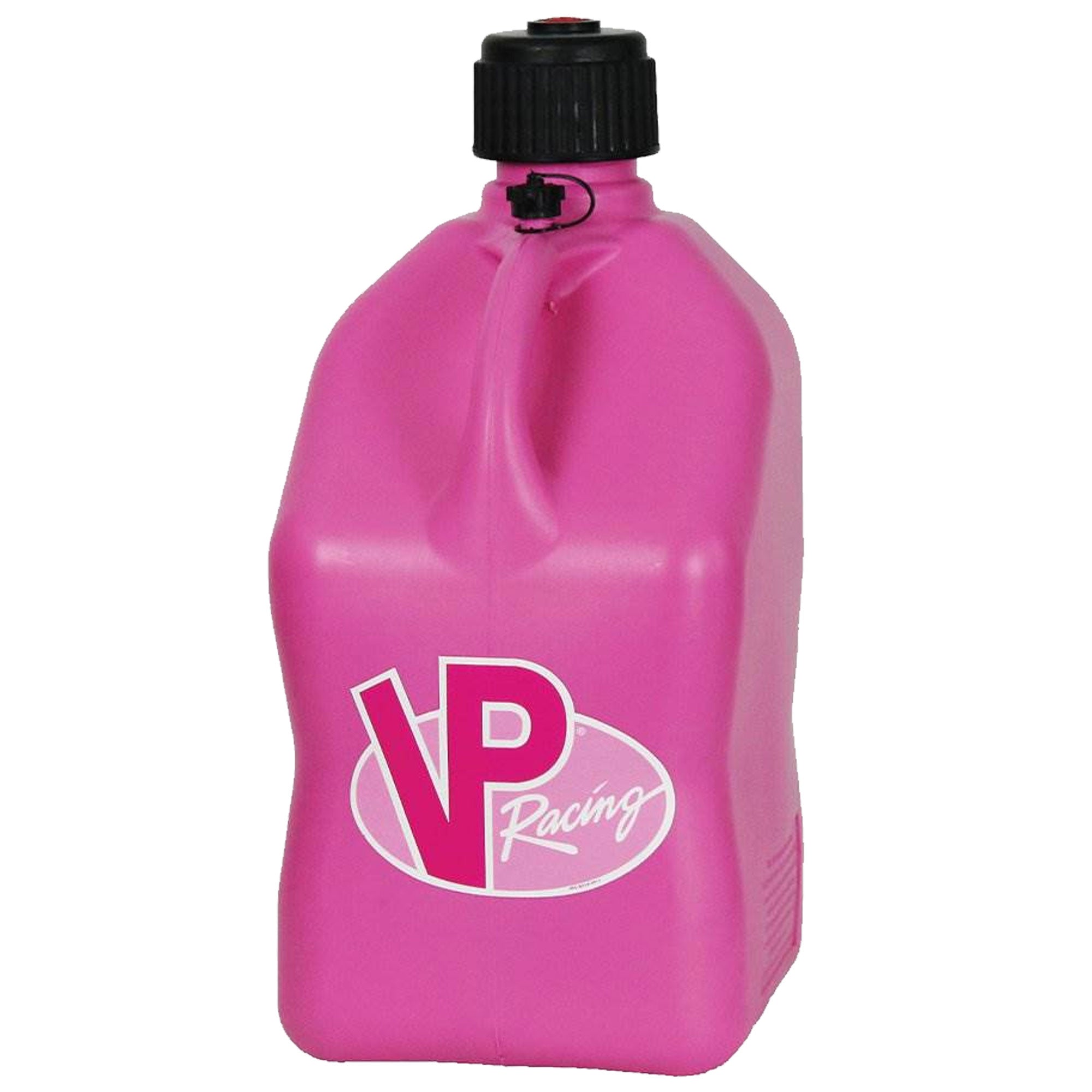 VP Racing Fuels 5 Gallon Utility Jug Can, Pink + 14 Inch Hose + Easy Hose Bender