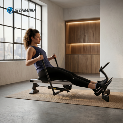 Stamina Hydraulic Rowing Machine, BodyTrac Glider, Full Body Exercise Equipment - VMInnovations