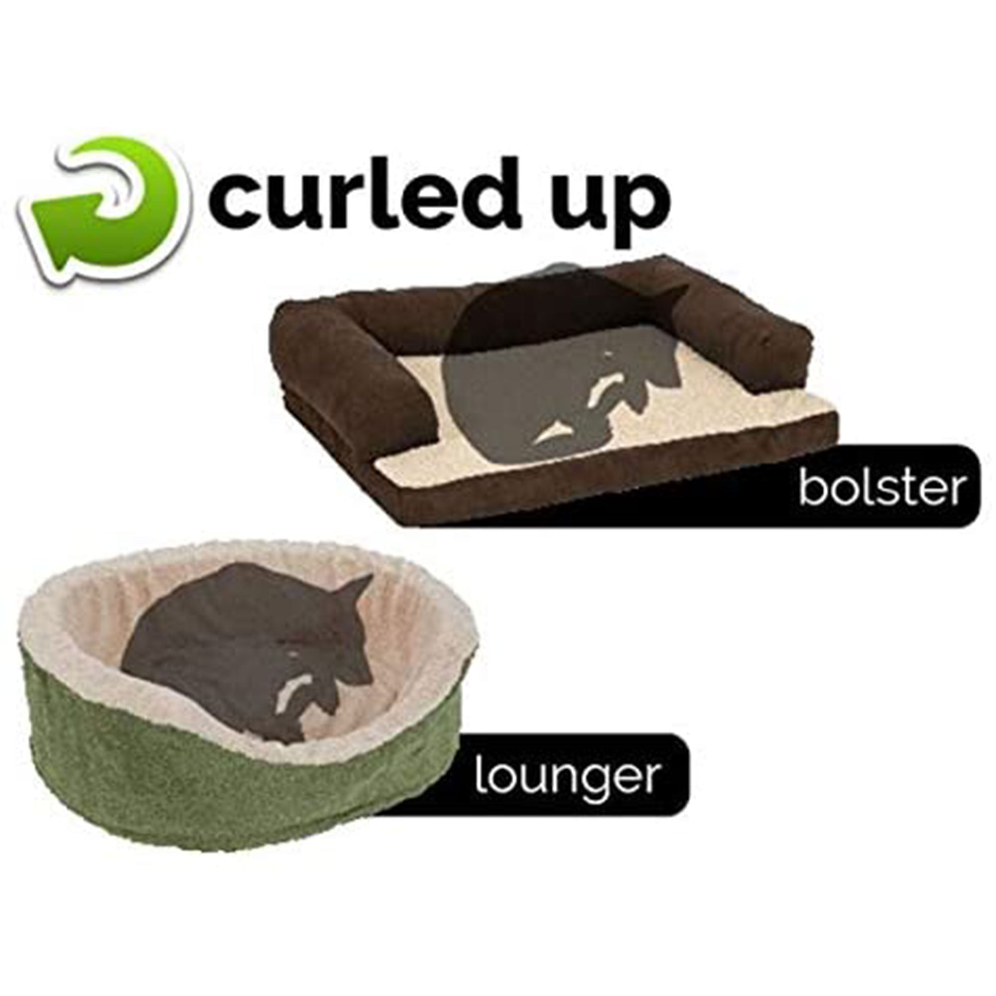 Petmate SnooZZy Mod Chic Small Soft Round Shearling Bed, Gray/White (Open Box) - VMInnovations