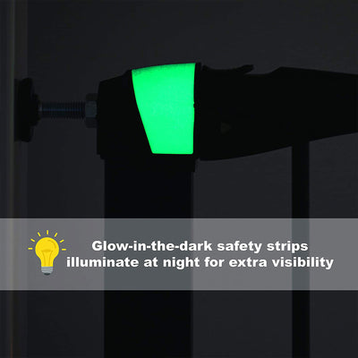 MidWest Homes For Pets 39 Inch Tall Glow in the Dark Steel Walk Through Pet Gate