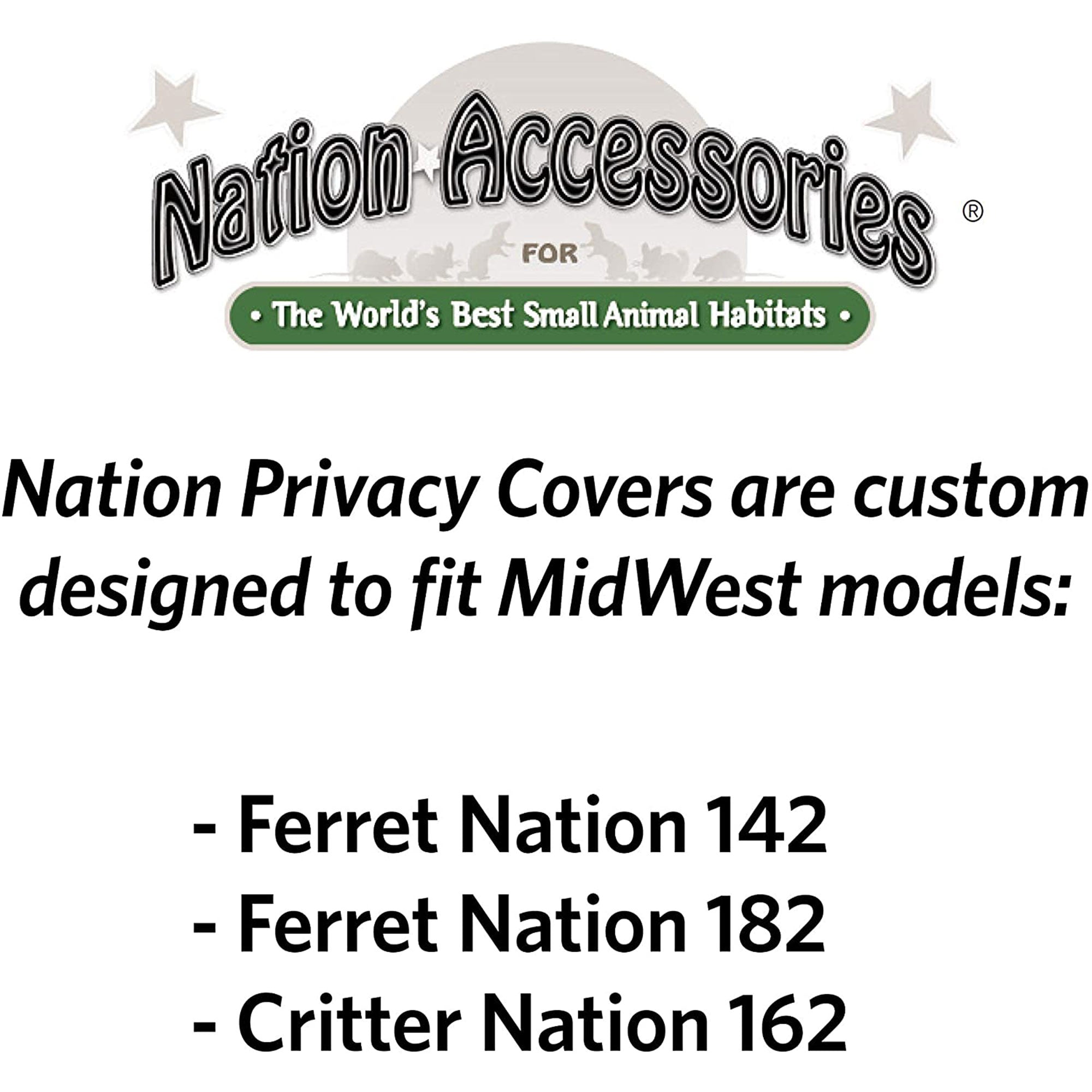 MidWest Homes For Pets 59 Inch Quiet Time Small Animal Privacy Cage Cover, Black