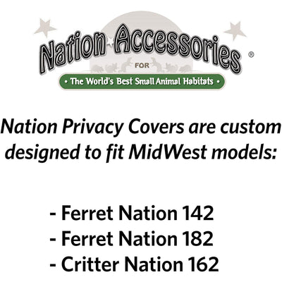 MidWest Homes For Pets 59 Inch Quiet Time Small Animal Privacy Cage Cover, Black