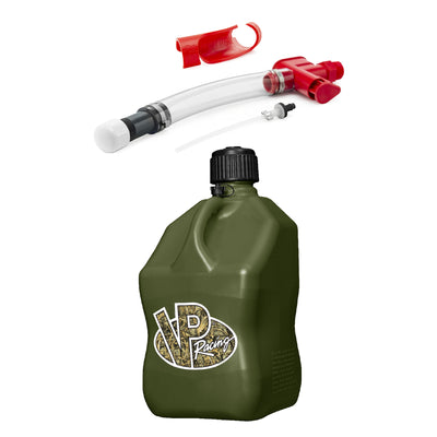VP Racing Fuels Get Bent Hose Bender with Fuel Nozzle and 5 Gal Camo Utility Jug