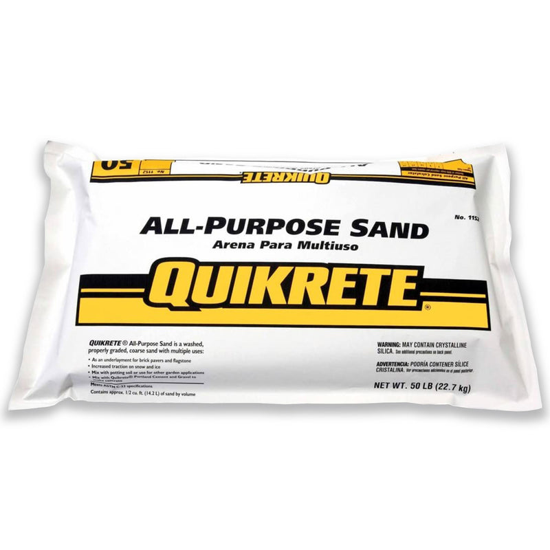 QUIKRETE All Purpose Sand for Potting Soil and Concrete Mix, Coarse, 50 Lb Bag