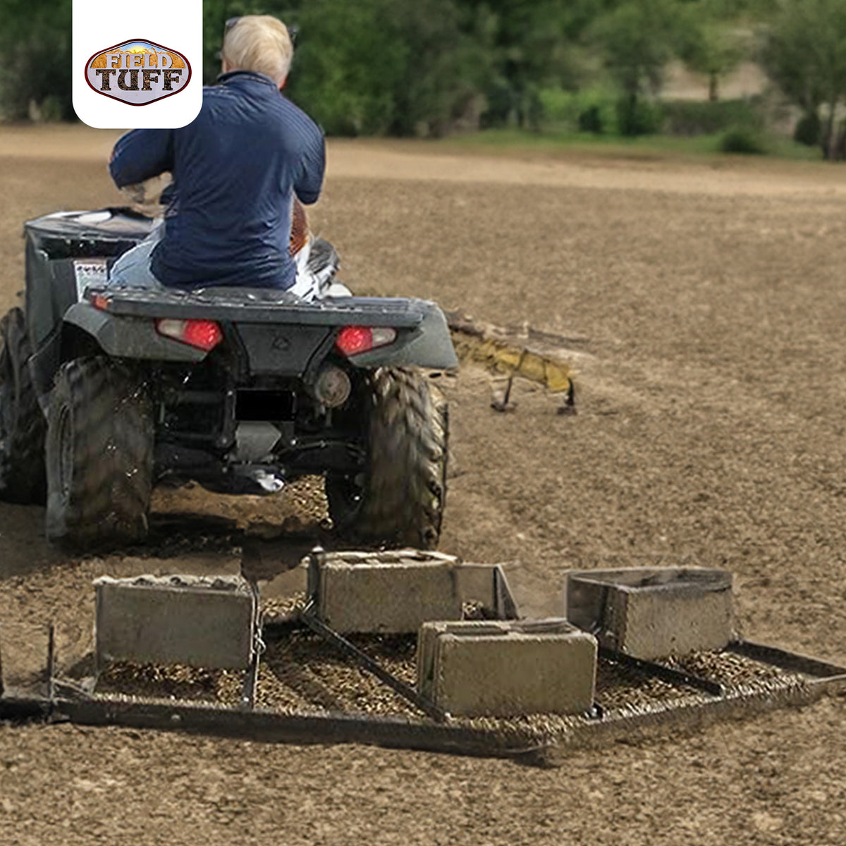 Field Tuff 78 Inch ATV, UTV, and Lawn Landscape Draggin' Driveway Drag(Open Box) - VMInnovations