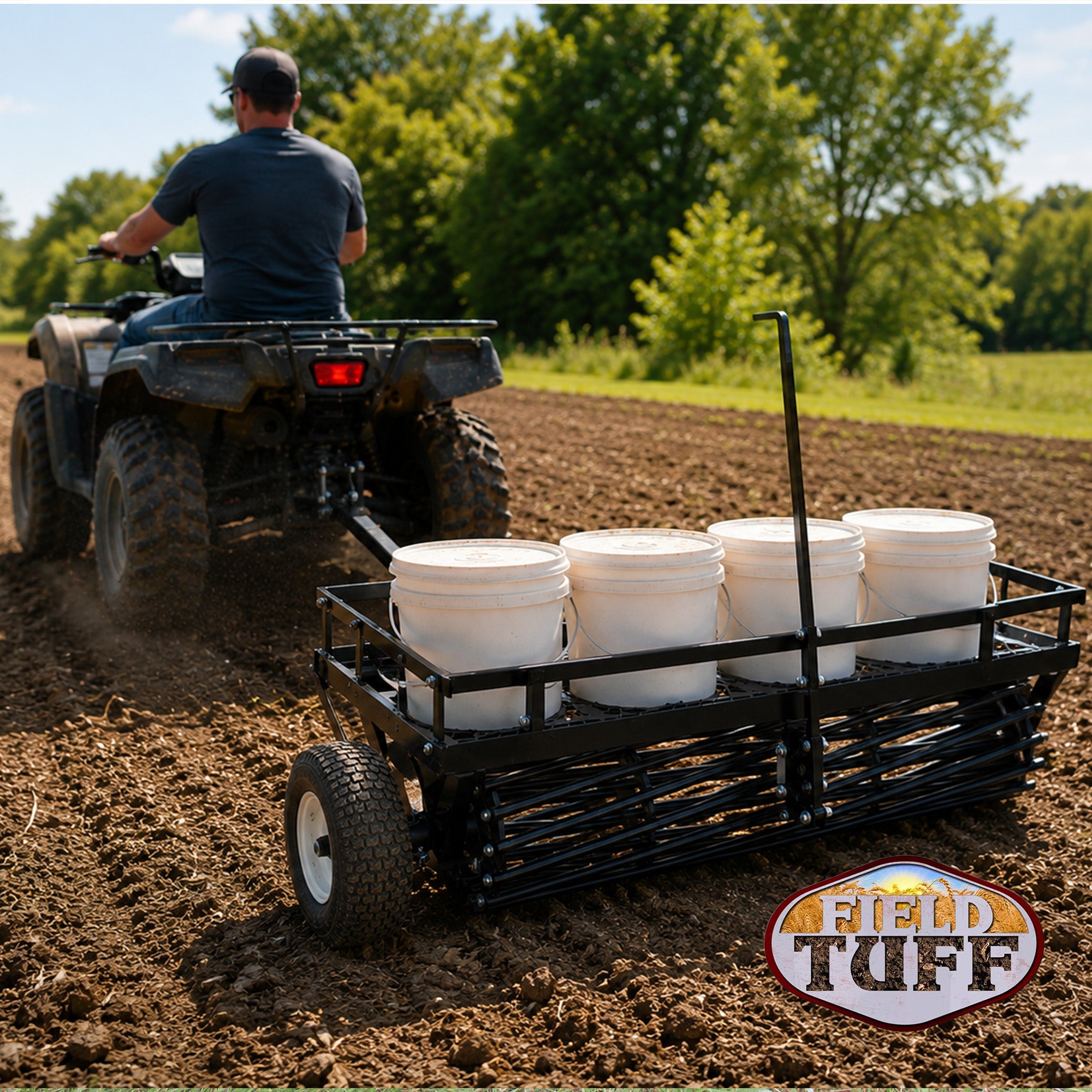 Field Tuff Tow-Behind Cultipacker, ATV, UTV, or Utility Tractor Steel Blade, 48"