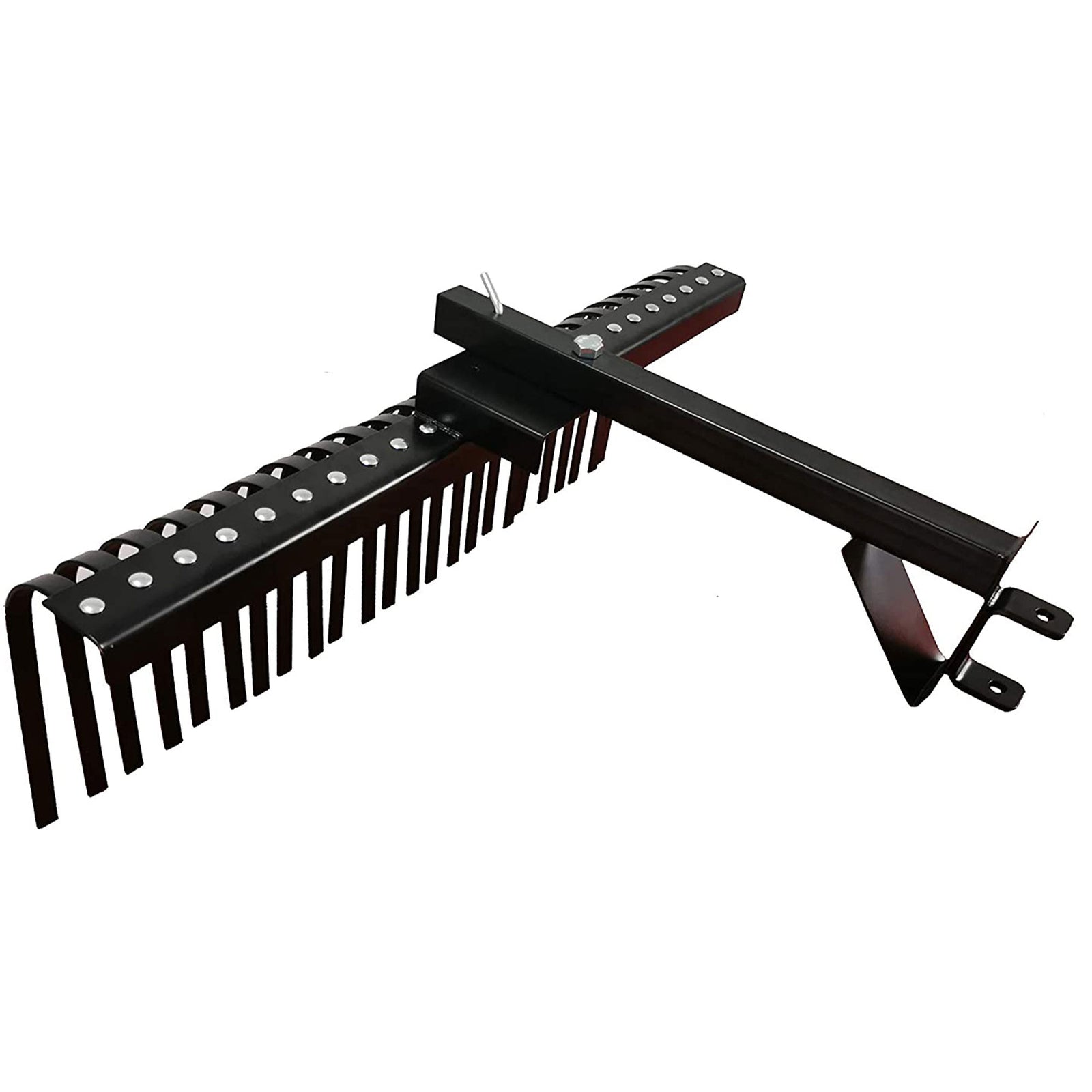 Field Tuff 48 Inch Wide Sleeve Hitch Landscape Rake for Lawn Tractor (For Parts) - VMInnovations
