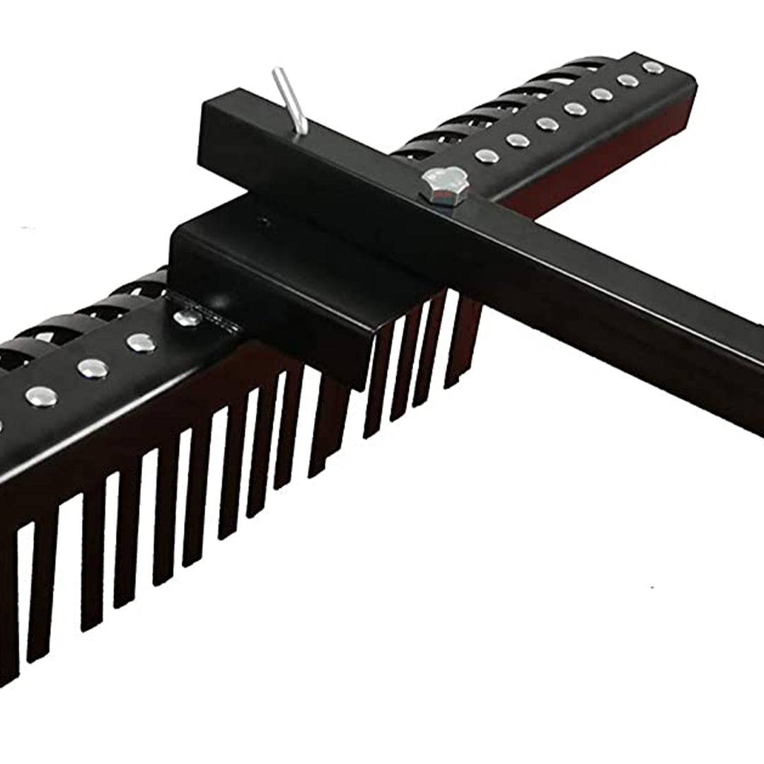 Field Tuff FTF-48SHLR 48 Inch Wide Sleeve Hitch Landscape Rake for Lawn Tractor - VMInnovations