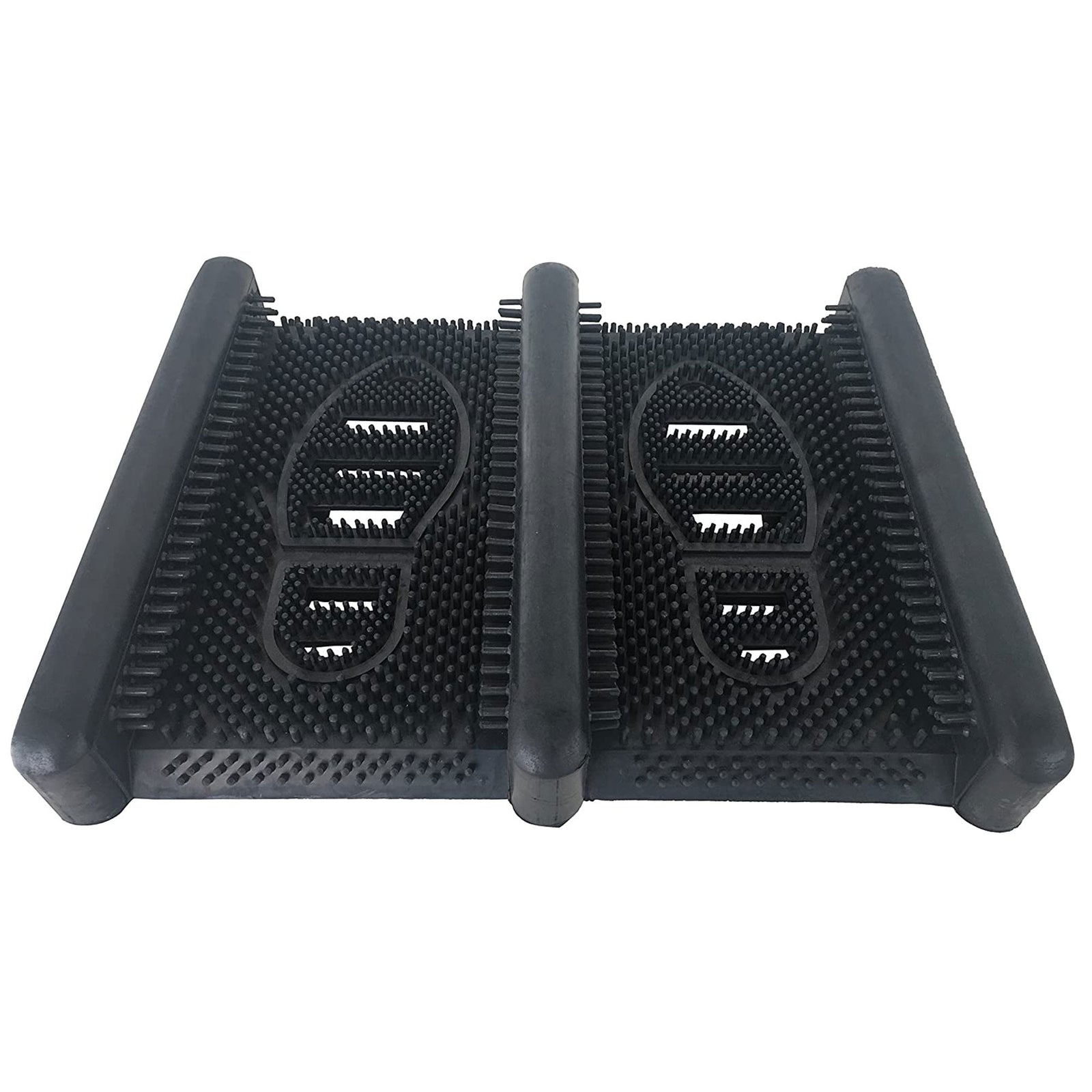 Shop Tuff 15 x 12 Inch Rubber Boot Scraper for Cleaning Off Dirt and Mud, Black - VMInnovations