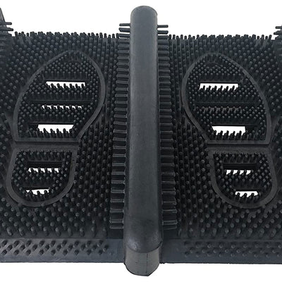 Shop Tuff 15 x 12 Inch Rubber Boot Scraper for Cleaning Off Dirt and Mud, Black - VMInnovations
