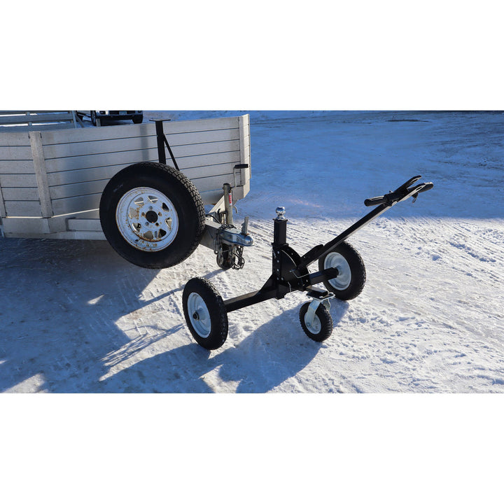 Tow Tuff Adjustable Steel 1000lb Heavy Duty Trailer Dolly, Black (Used)