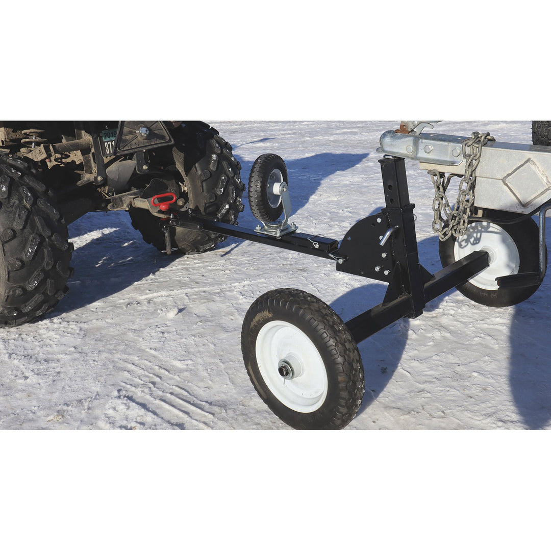 Tow Tuff Adjustable Steel 1000lb Heavy Duty Trailer Dolly, Black (Used) - VMInnovations
