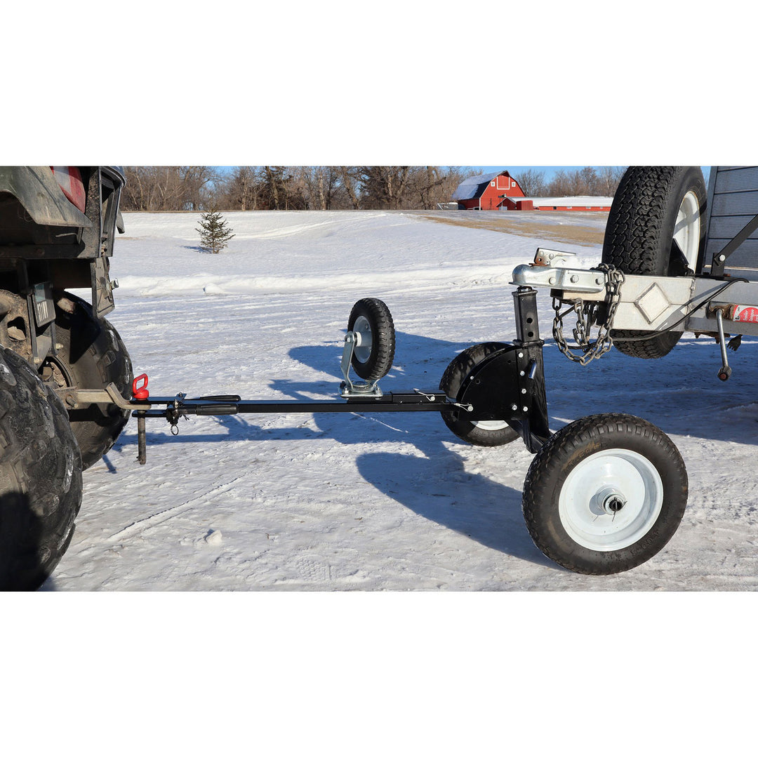 Tow Tuff Adjustable Steel 1000lb Heavy Duty Trailer Dolly, Black (Used)