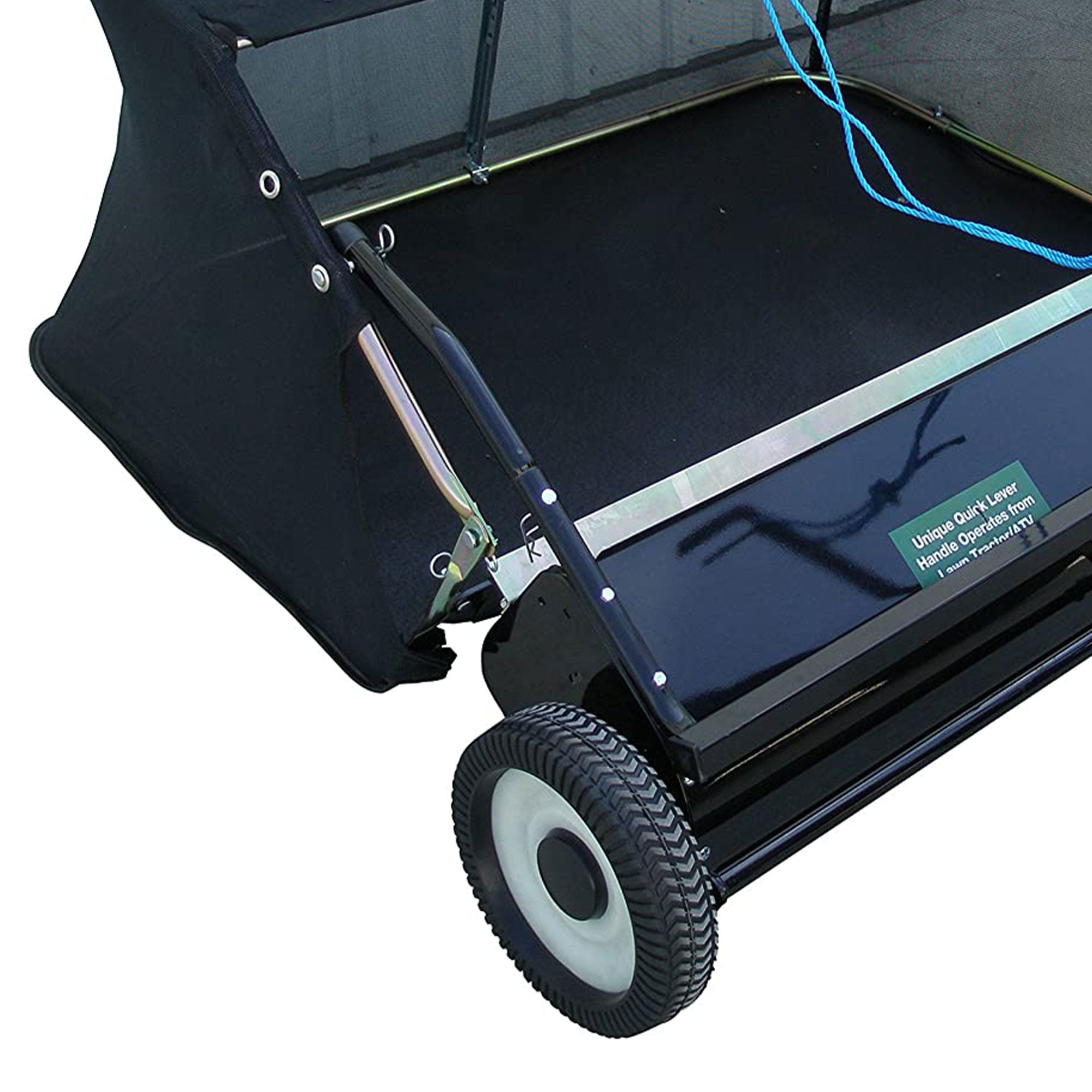 Yard Tuff Quick Assembly Tow Style Lawn Sweeper for Debris and Leave (Open Box) - VMInnovations