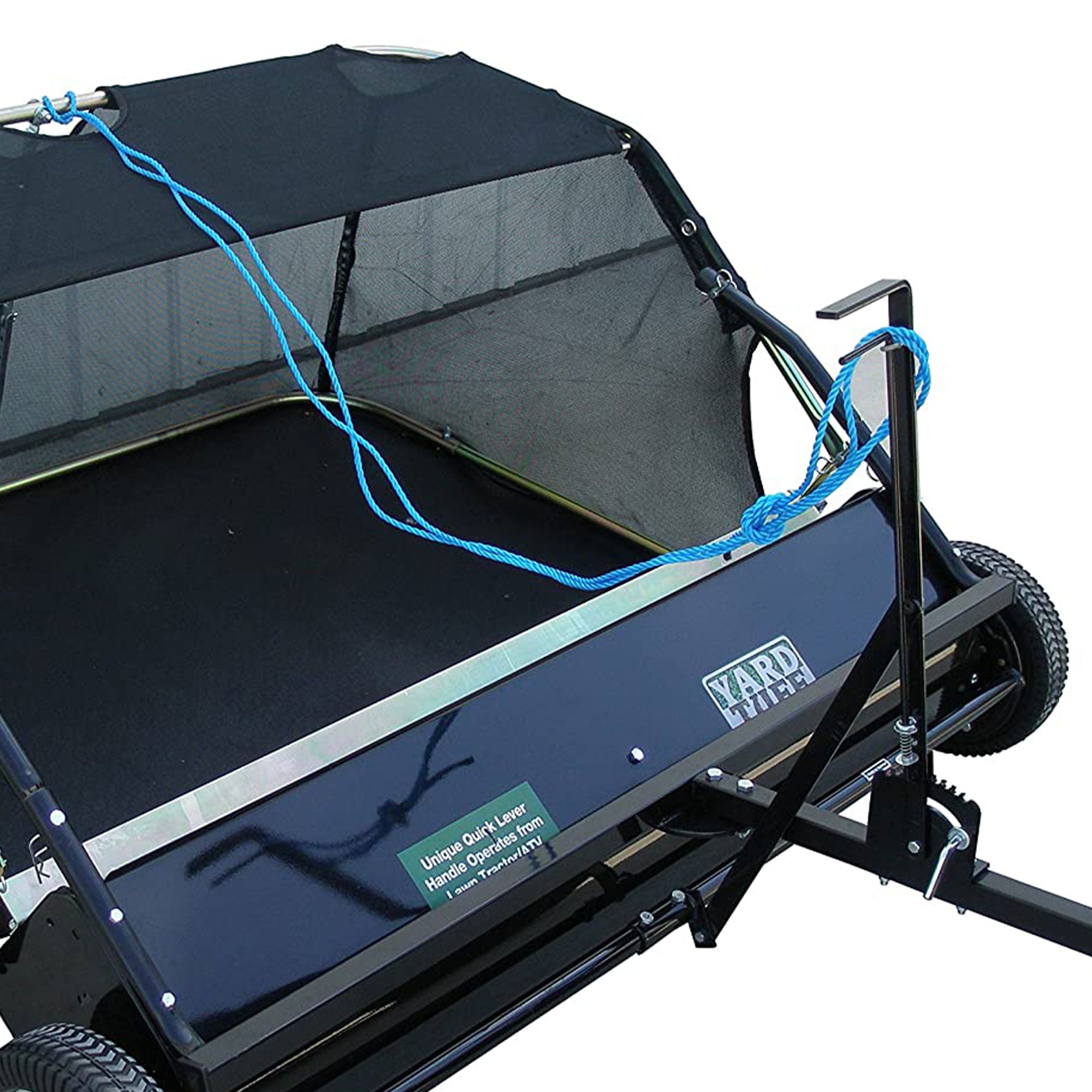 Yard Tuff Quick Assembly Tow Style Lawn Sweeper for Debris and Leave (Open Box) - VMInnovations