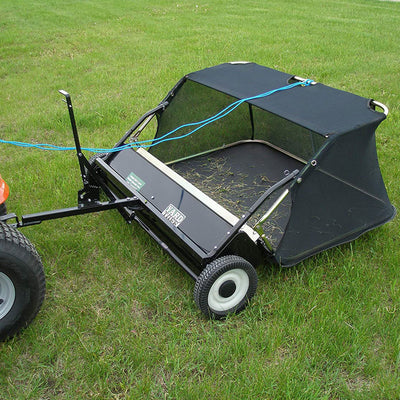 Yard Tuff Quick Assembly Tow Style Lawn Sweeper for Debris and Leave (Open Box) - VMInnovations