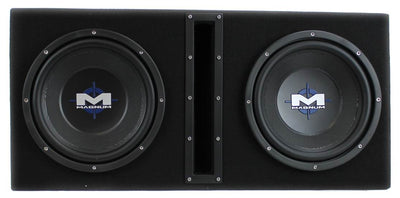 MTX Magnum MB210SP 10-Inch 400W RMS Dual Loaded Subwoofer Sub Box System Package - VMInnovations