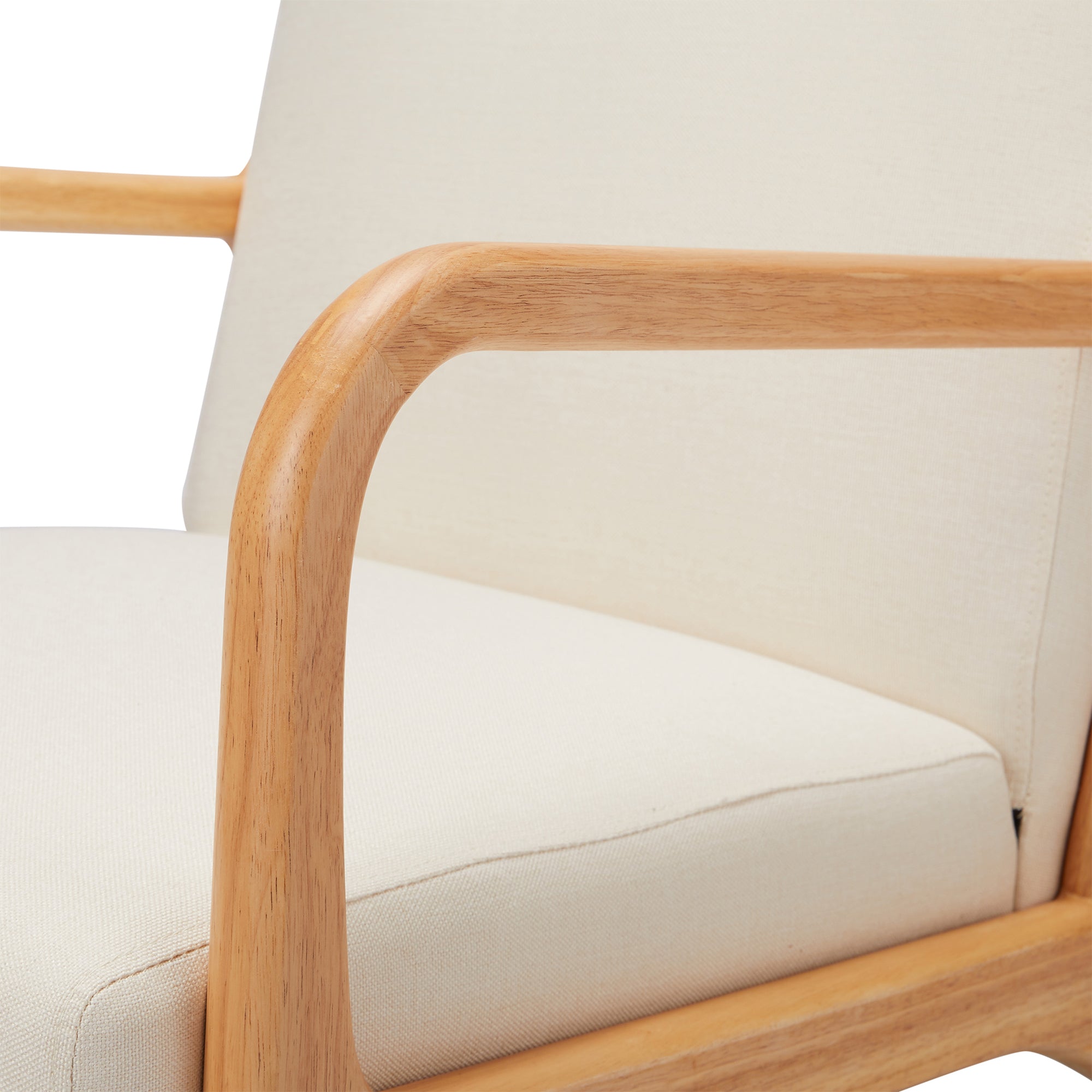 JOMEED Rubber Wood Frame Mid Century Modern Accent Chair Living Room(For Parts) - VMInnovations