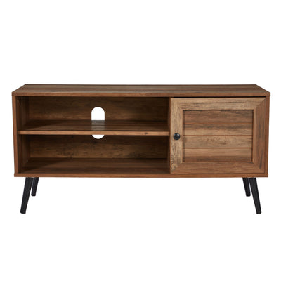 Jomeed Retro Mid Century Wooden TV Entertainment Console w/Storage Shelves(Used) - VMInnovations