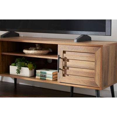 Jomeed Mid Century Modern Wooden TV Console with Storage Shelf (For Parts)